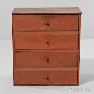 Shaker Small Four-drawer Pine Chest