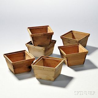 Six Shaker Pine Open Box Forms for Poplarware