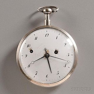 Silver Quarter-repeating Alarm Watch
