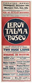 LeRoy, Servais (Jean Henri Servais LeRoy). LeRoy Talma and Bosco. Mighty Monarchs of Magic.