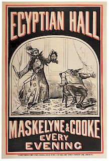Maskelyne & Cooke. Egyptian Hall. Maskeyne & Cooke Every Evening.