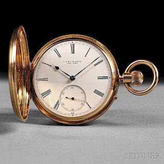 T.S. & J.D. Negus 18kt Gold Hunting Case Pocket Half Chronometer