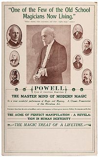 Powell, Frederick Eugene. Powell. Dean of American Magicians.