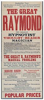 Raymond (Raymond Morris Saunders).The Great Raymond.