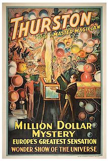Thurston, Howard. Thurston Master Magician. Million Dollar Mystery.