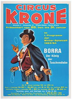 Borra (Borris Borra). Circus Krone. Borra Der König der Taschendiebe.