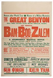 Benyon, Edgar. The Original Bam-Boo-Zalem.