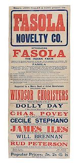 Fasola, Gustave (Fergus Greenwood). Fasola Novelty Co.