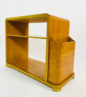 Danish Style End/Side Table with a Magazine Rack/Holder