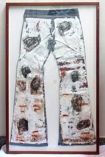 ''Blue Collage pants'' by Jojo Anavim               