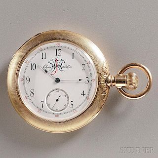 Elgin 18kt Gold Pair-cased Watch