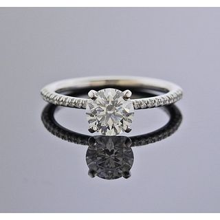 GIA 1.03ct D SI1 Diamond 14k Gold Engagement Ring