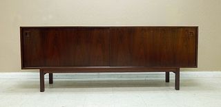 Mid 20th C. Modern Rosewood Credenza.