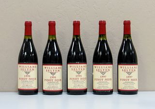 Five Bottles William Selyem Assorted Pinot Noir.