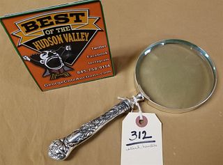 STERL HANDLED MAGNIFYING GLASS 9"