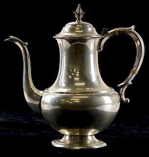 Reed & Barton "The Pilgrim" sterling coffee pot. 10"h. Approx 21.4 troy oz.