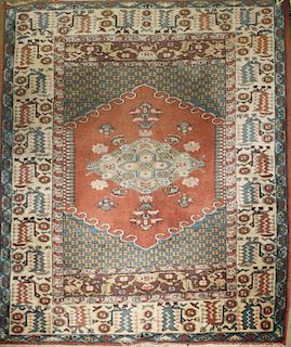 Mid 20th c Persian area rug, 5' 2” x 7' 3”