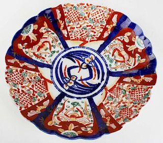 early 20th c Japanese Imari charger, dia 12”