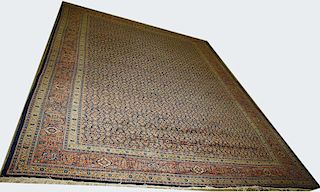 early 20th c Sarouk main carpet, all-over floral decoration,  11' 7” x 14' 9”