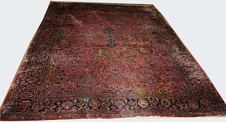 early 20th c Sarouk main carpet, 9'2” x 11'11”