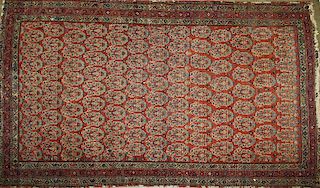 early 20th c Persian area rug with allover boteh design, 6'2” x 4'