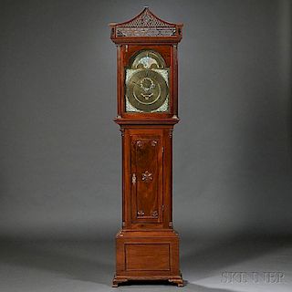 John Hamilton Mahogany Tall Clock
