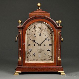 Dent Mahogany Table Clock