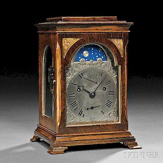 Yonge & Son, Rosewood-veneered, Quarter-striking Miniature Table Clock