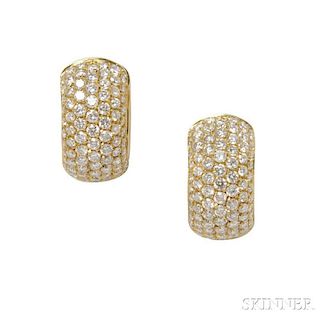 18kt Gold "Huggie" Earrings, Leo Pizzo
