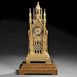 Louis Philippe Cathedral Shelf Clock