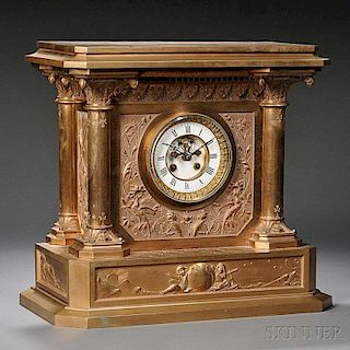 Bronze French Shelf Clock