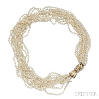 Cultured Pearl Torsade Necklace