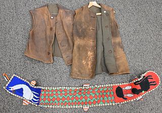 Pair of 19th Century Leather Vests