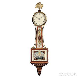 Mahogany Patent Timepiece or "Banjo" Clock by Foster Campos