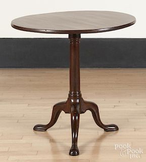 George II mahogany tea table, ca. 1760, 28 1/2'' h., 29 1/2'' w.
