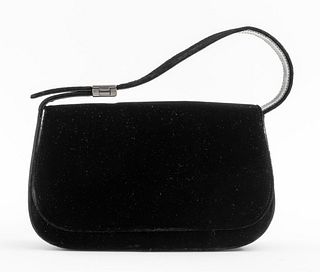 Prada Black Velvet Handbag Purse