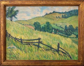 William Waltemath Landscape Oil on Canvas