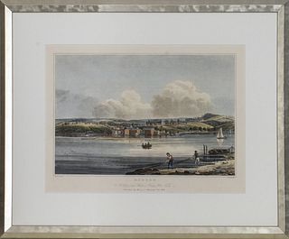 After W. G. Wall "Hudson" Hand-Colored Aquatint