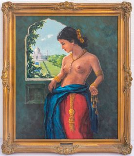M. E. Wien "Wildflower" Oil on Canvas