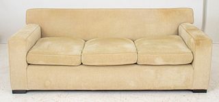 Modern Beige Chenille Sofa / Couch