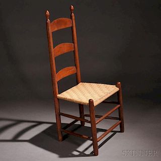 Shaker Red-stained Tilter Chair