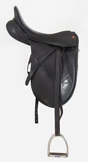 "Elite" Black Leather Saddle