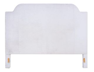 Light Grey Upholstered King Bed Headboard