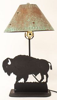 Thomas Molesworth Style Buffalo Lamp