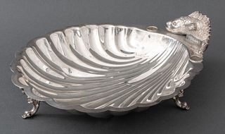 Vintage Sheridan Silver Plated Shell Bowl