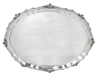 An Buccellati Silver Tray Length 27 1/8 x width 21 1/2 inches; weight 133ozt. 98 dwt.