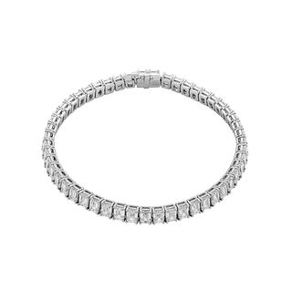 Emerald Cut Diamond 18.60tcw Tennis Bracelet GIA Certified Platinum Size 7.5 long