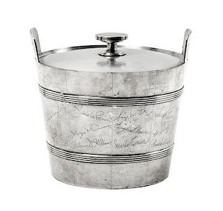 A Tiffany & Co. Silver Ice Bucket Height 7 1/2 inches.