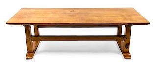 A Pine Bench Height 14 1/2 x width 50 x depth 20 inches.