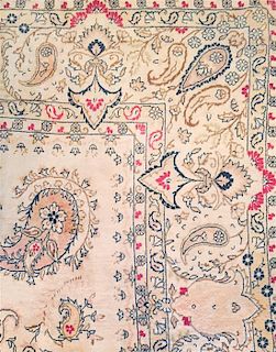 A Tabriz Carpet 13 x 13 feet.